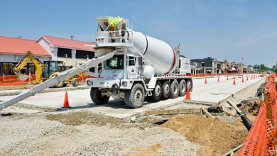 What is the difference between a concrete chute and a concrete pump?